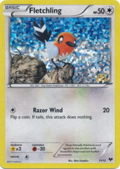 Fletchling 11/12 Confetti Holo Promo - 2013 McDonald's Campaign